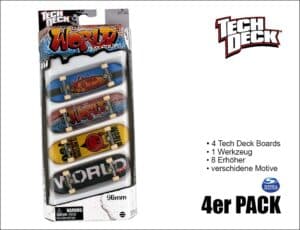 Tech Decks 4er Set