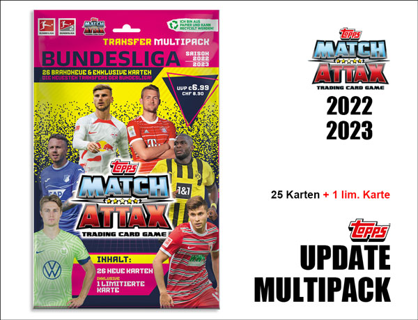 Topps Match Attax Bundesliga 2022/2023 - Mega Pack : : Toys &  Games