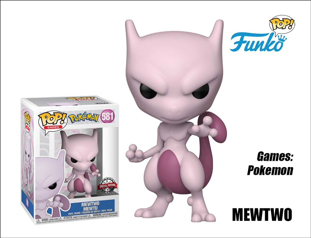 FUNKO POP Mewtwo 581 - Pokémon - 889698632546
