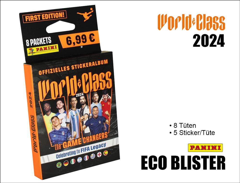 Panini WorldClass 2024 Sticker Blister