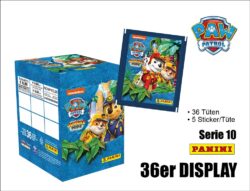 Paw Patrol Serie 10 „Jungle Pups“ Sticker – 36er DISPLAY