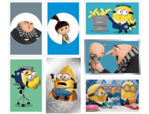 Minions/ Ich Einfach Unverbesserlich 4 Sticker ALBUM