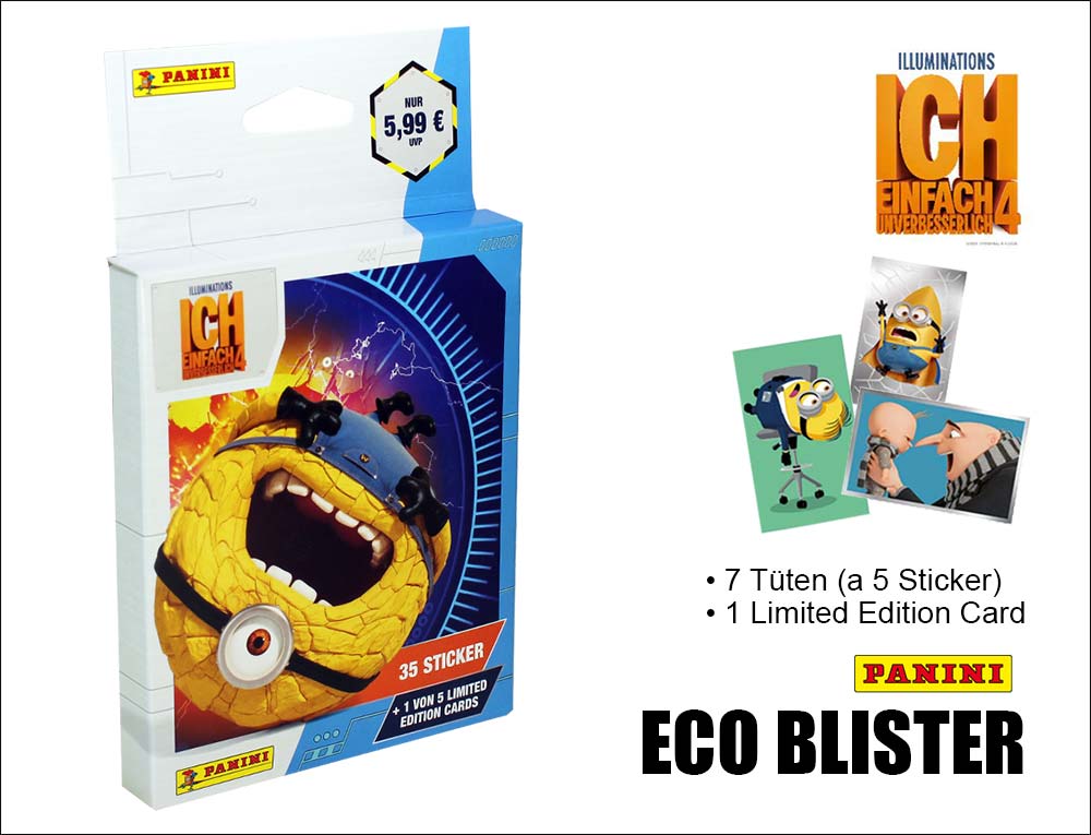 Panini Minions 4 Sticker Blister