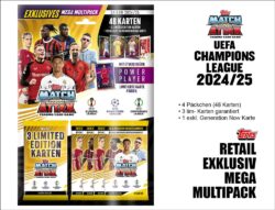 Topps Match Attax UEFA Champions League TC 2024/2025 – RETAIL EXKLUSIV MEGA MULTIPACK gelb