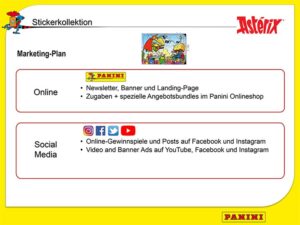 Asterix 65 Jahre Marketingplan 2