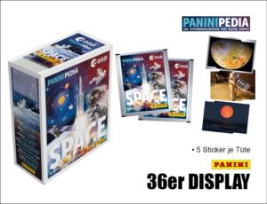 PaniniPedia Space Sticker Display