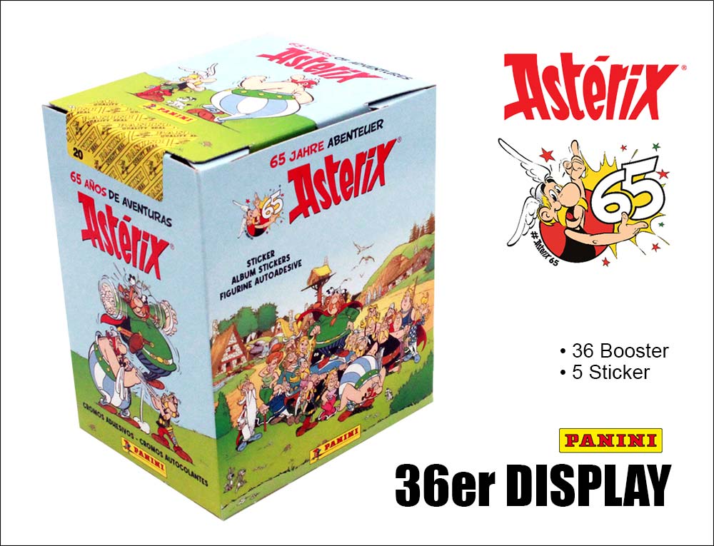 Asterix 65 Jahre Display