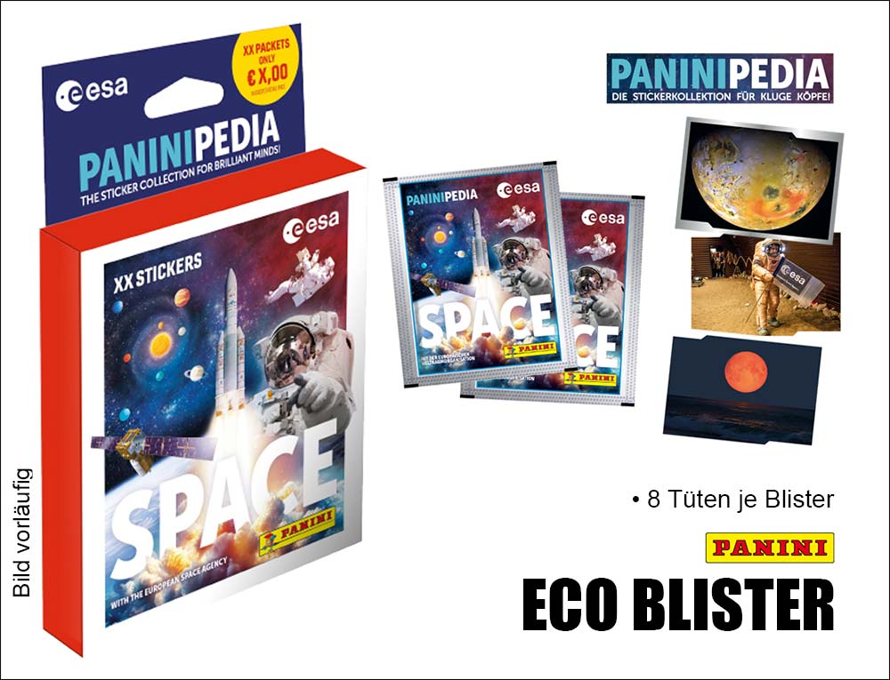 PaniniPedia Space Sticker Eco Blister