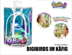 Digi Birds iim Käfig