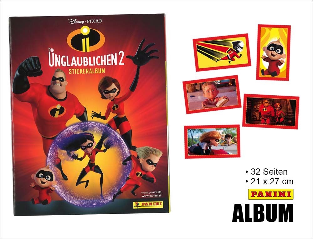 Die Unglaublichen 2 Sticker Album