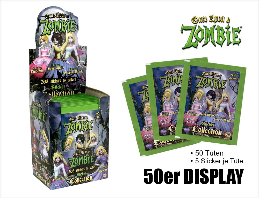 Once upon a Zombie Sticker Display