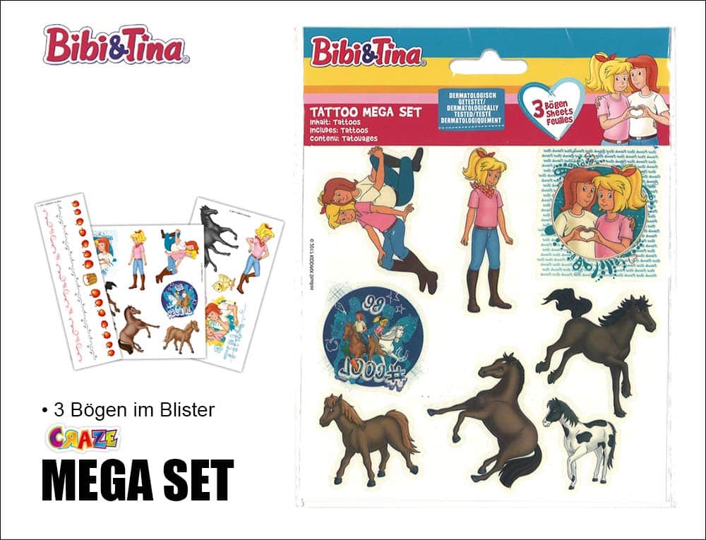 Bibi & Tina Set Di 2 Peluche Ufficiali – Bambola Bibi E Cavallo Sabrina, 60 Cm, Morbidi E Ricamati, Colori Multicolore/Bianco