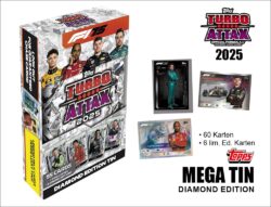 Mega Tin „Diamond“ mit Sammelkarten zur Turbo Attax Formel 1 2025