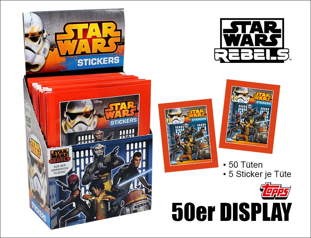 Star Wars Rebels Sticker Display
