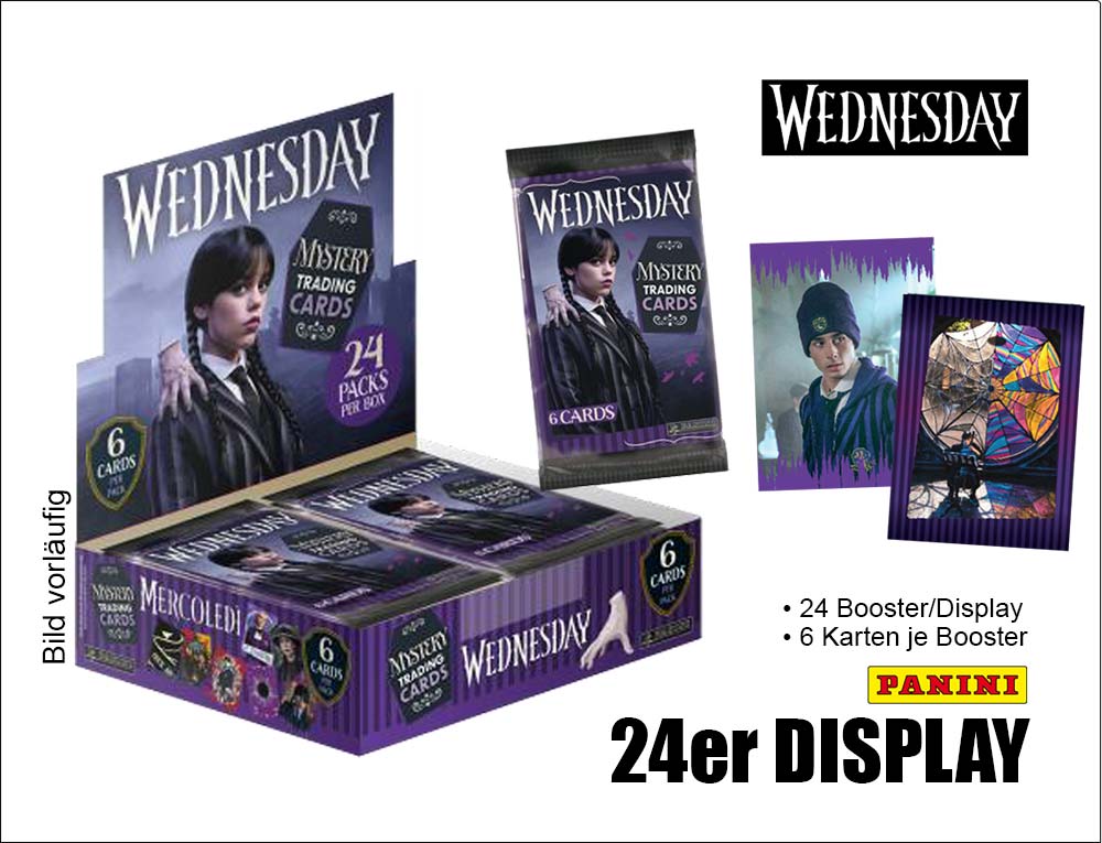 Wednesday 2025 Trading Cards Display