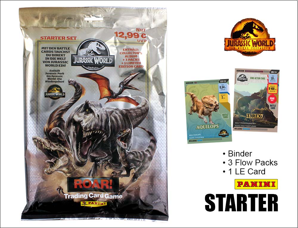 Jurassic World Roar! Trading Cards Starter