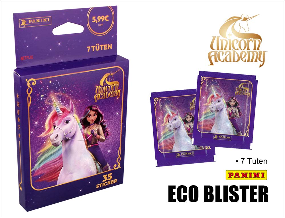 Unicorn Academy Sticker Eco Blister