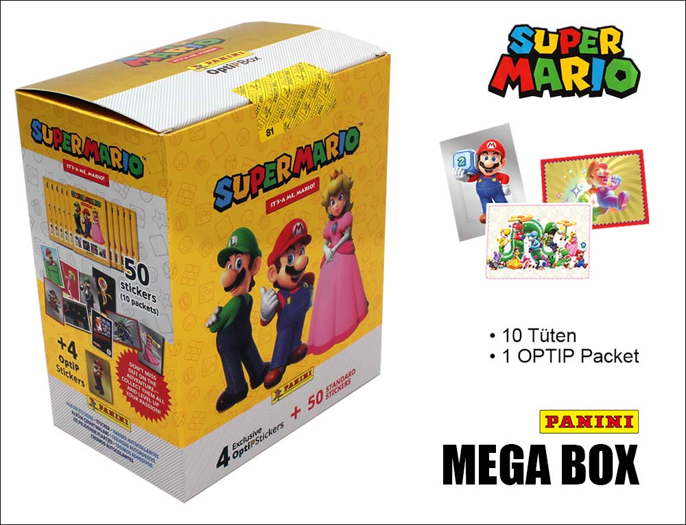 Super Mario Sticker 2 MEGA Box