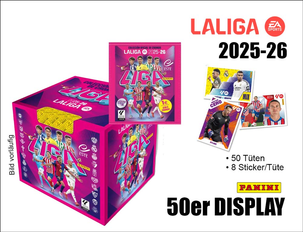 LaLiga 2025 2026 Sticker Display
