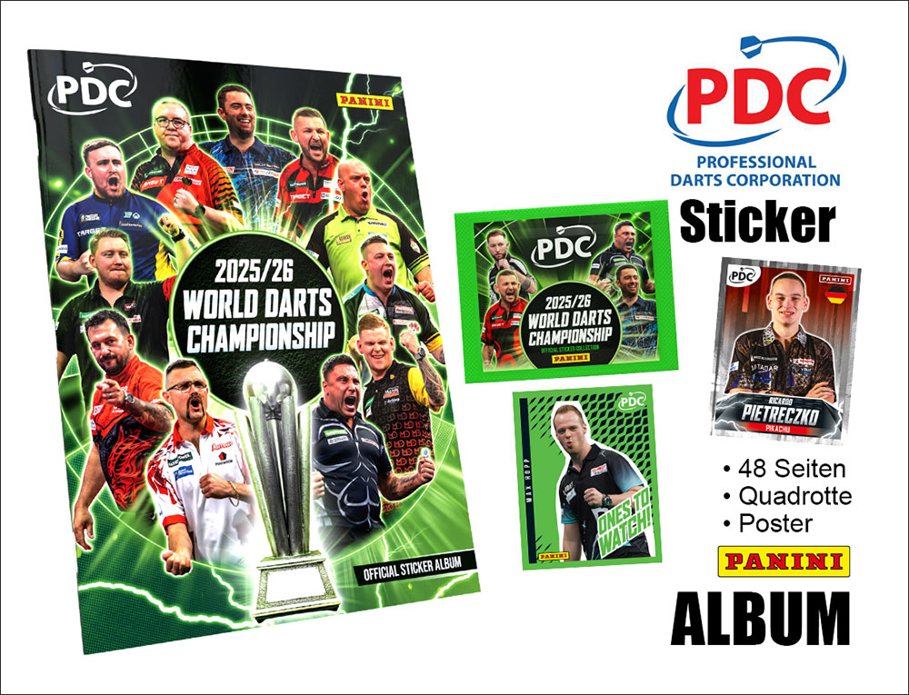 Darts PDC WCS Sticker 2026 Album