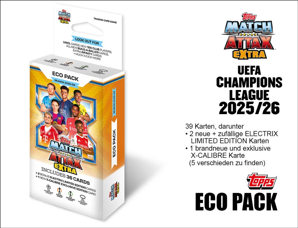 UEFA CL Match Attax Extra 2025/26 im EcoPack