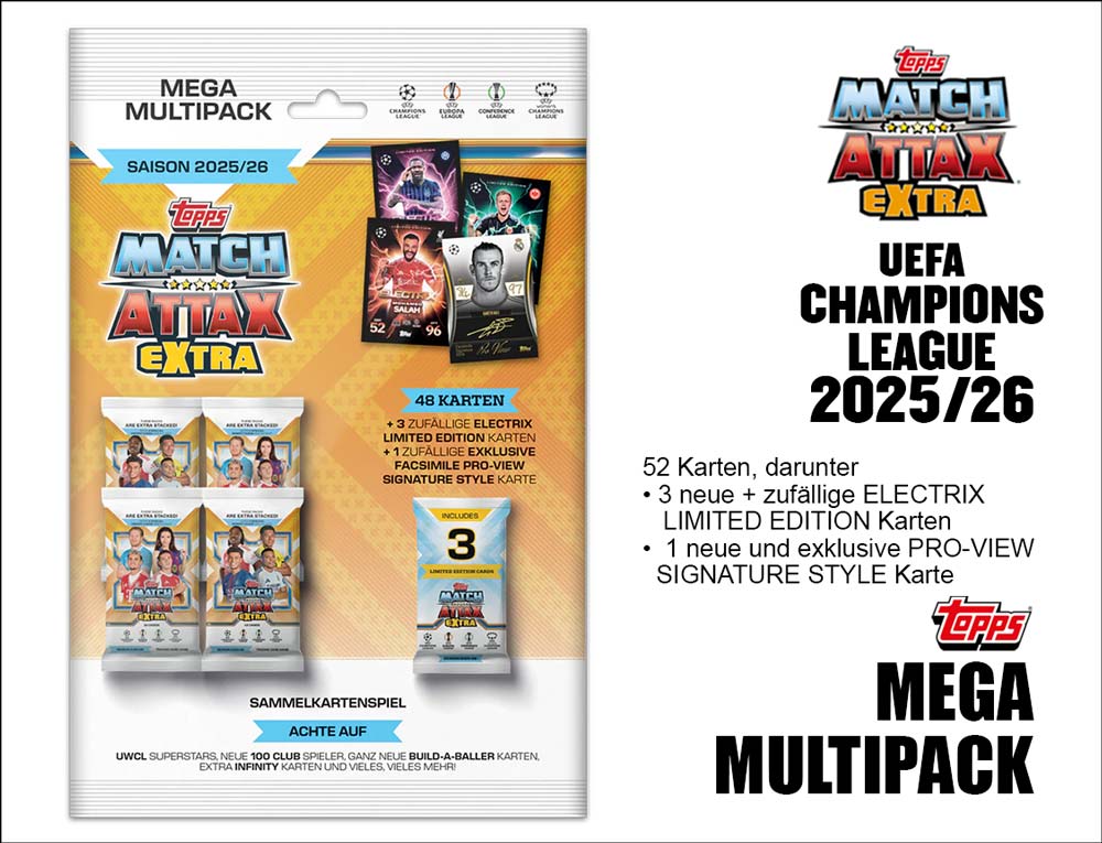 UEFA Champions League Match Attax Extra 2025/26 Mega Multipack