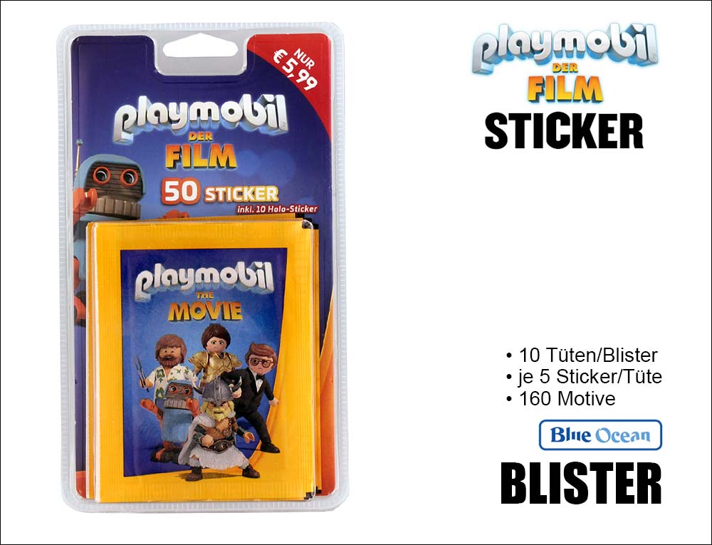 Playmobil Film Sticker Blister