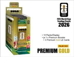Panini FIFA WM 2026 TC - PREMIUM GOLD BOOSTER • 10er DISPLAY