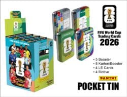 Panini FIFA WM 2026 TC - POCKET TIN • 4er DISPLAY