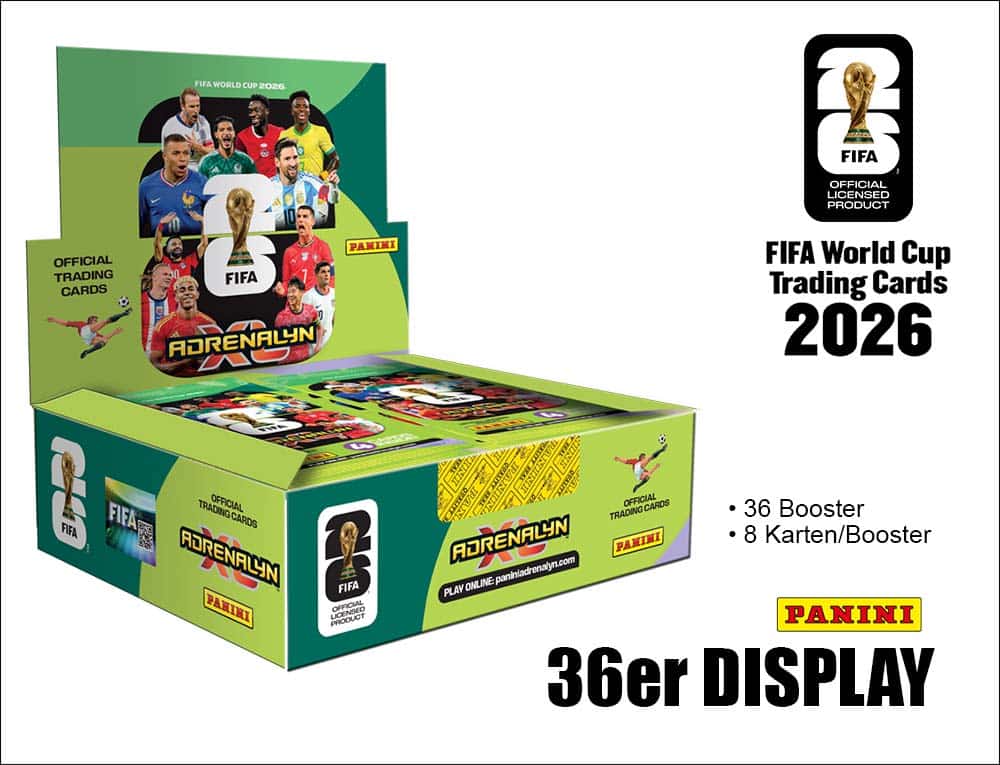 FIFA World Cup 2026 Trading Cards 36er Sonder Display