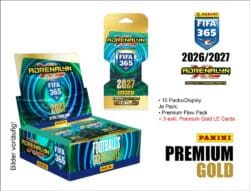 Panini FIFA 365 2026/2027 TC Adrenalyn XL – PREMIUM GOLD PACK / 10er DISPLAY  (Anfang 09/2026)