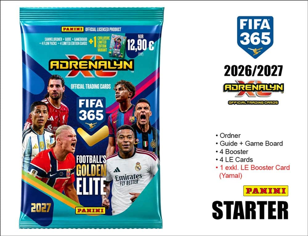Panini FIFA 365 2027 Adrenalyn XL Trading Cards Starter Set