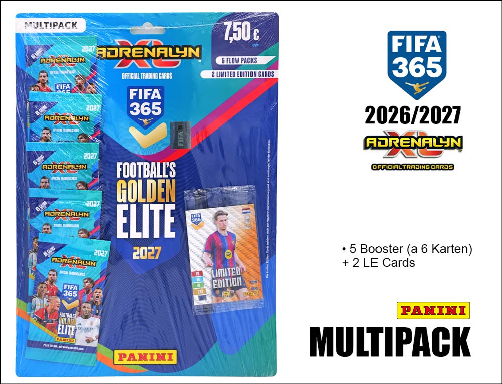 Panini FIFA 365 2027 Adrenalyn XL Trading Cards Multipack