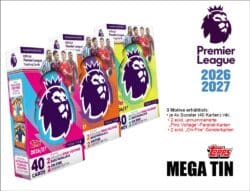Topps Flagship Premier League Trading Cards 2026/2027 – MEGA TIN