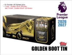 Topps Flagship Premier League Trading Cards 2026/2027 – GOLDEN BOOT TIN (Oktober 2026)