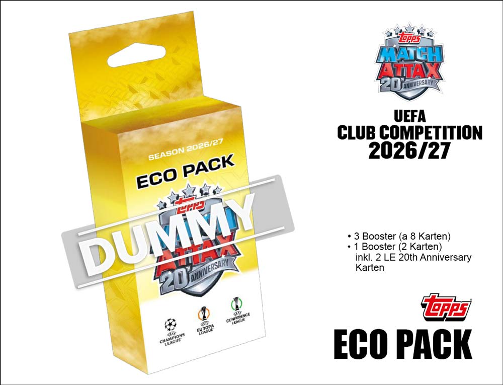Topps UEFA Club Competitions 2026/27 Eco
  Pack