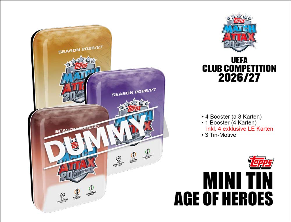 Topps UEFA Club Competitions 2026/27 Mini
  Tin