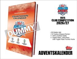 Topps UEFA Club Competitions 2026/27
  Adventskalender