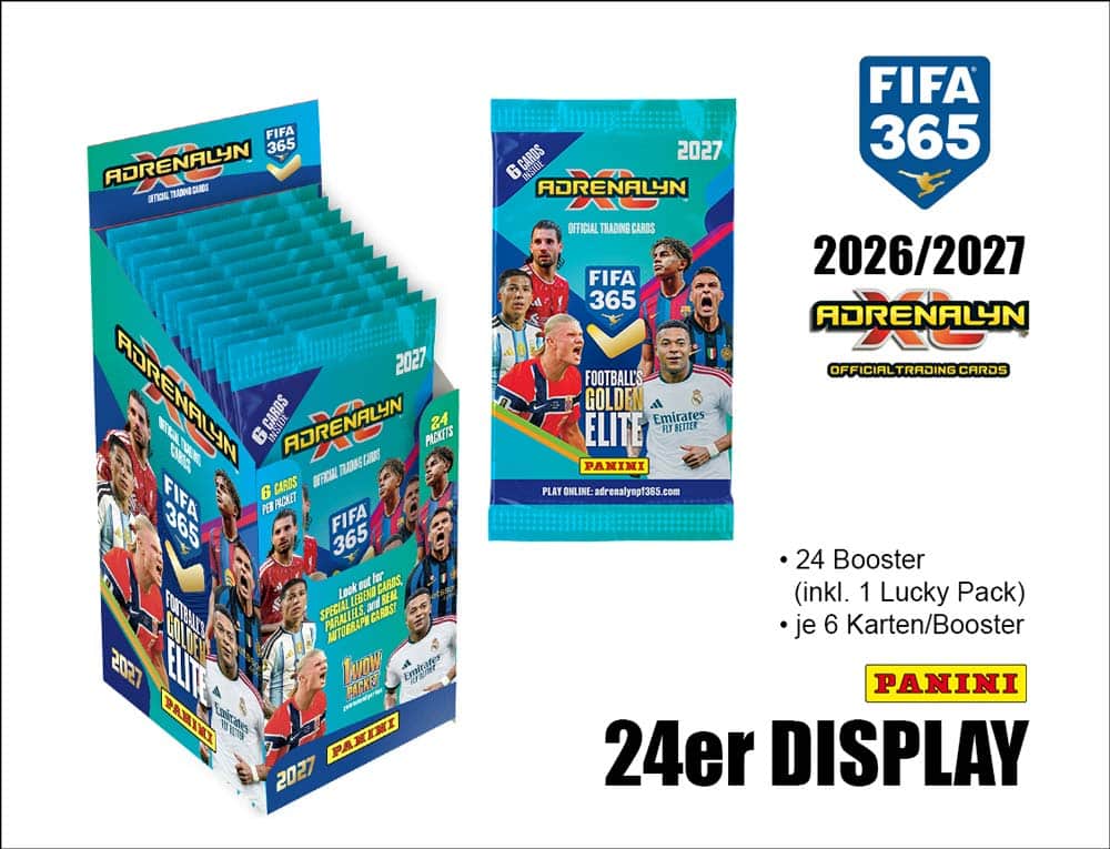 Panini FIFA 365 2027 Trading Cards Display