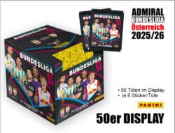 Panini Admiral Bundesliga Österreich 2025/2026 Sticker - 50er DISPLAY